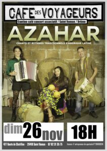 Azahar au Café des Voyageurs