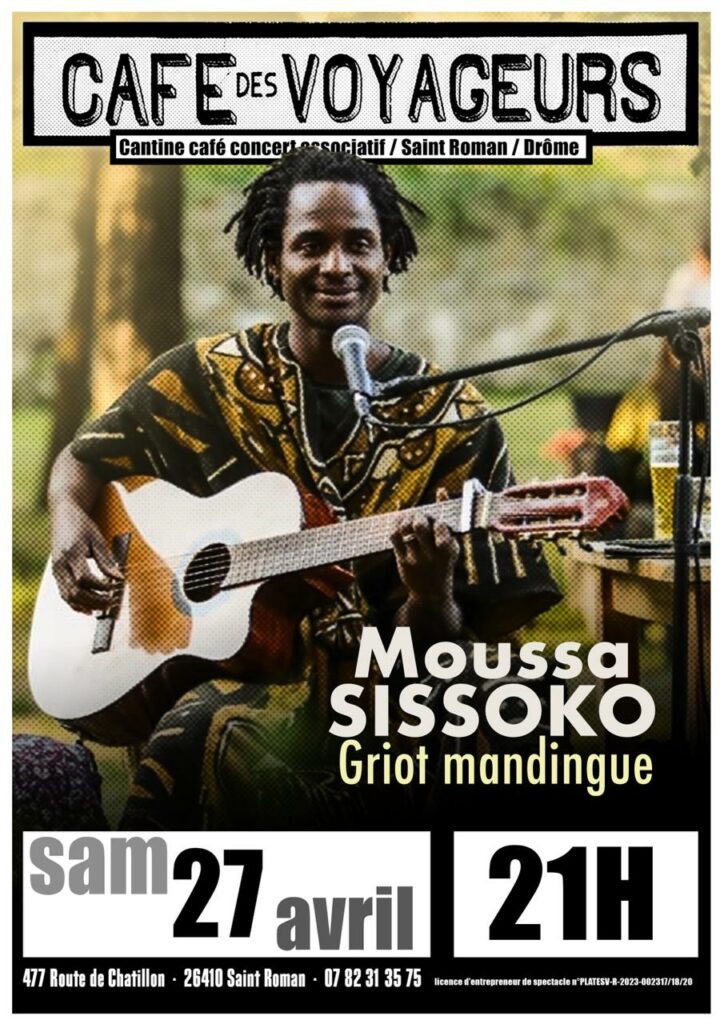 Moussa Sissoko au Café des Voyageurs, 2024